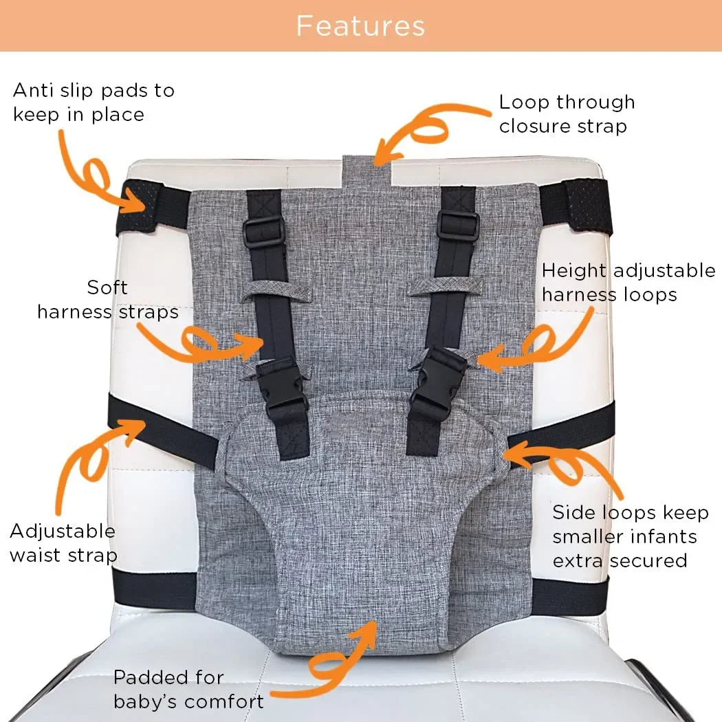 Adjustable Child Dining Chair Safety Belt for Enhanced Feeding Security and Fall Prevention
