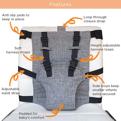 Adjustable Child Dining Chair Safety Belt for Enhanced Feeding Security and Fall Prevention