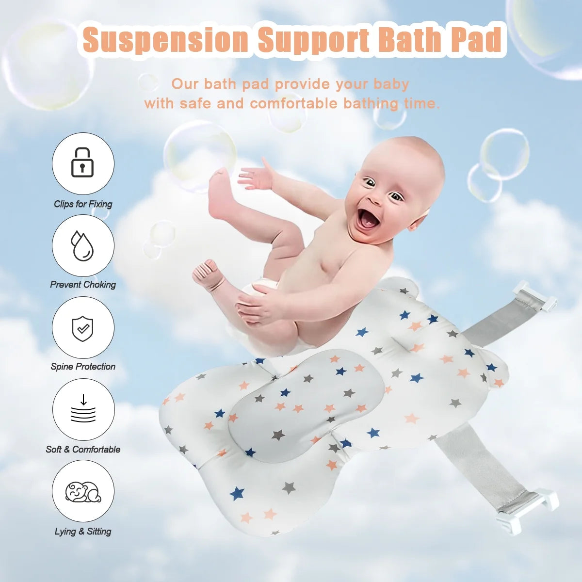 Portable Foldable Baby Bathtub with Accessories - Pink