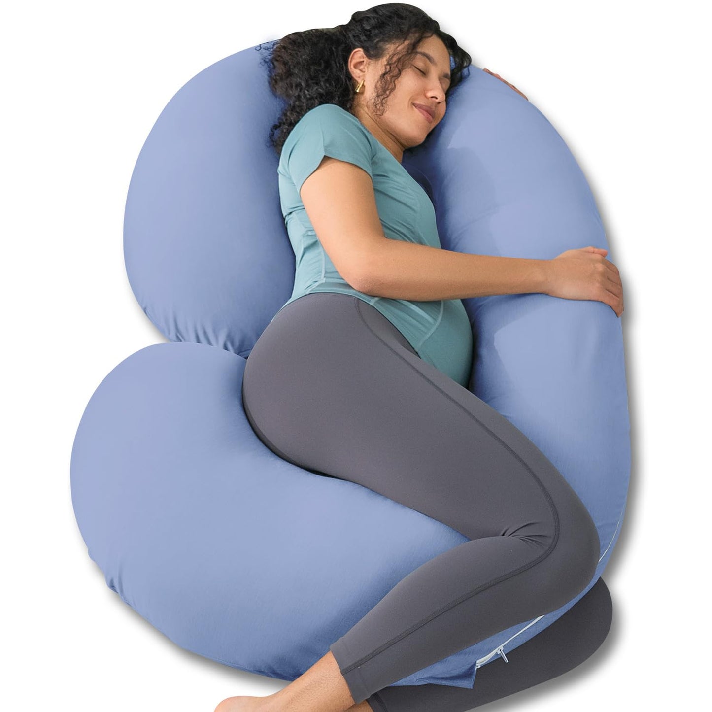 Cooling Maternity Pillow for Expecting Mothers - Blue
