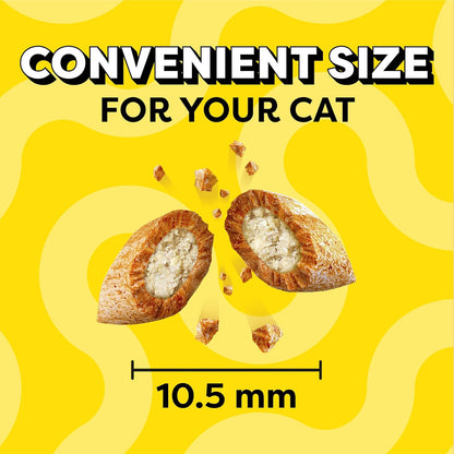 Cat Treats Indoor Care, Classic Crunchy and Soft Cat Treats, Tasty Chicken Flavor, 4.9 Oz. Pouch (Pack of 10)