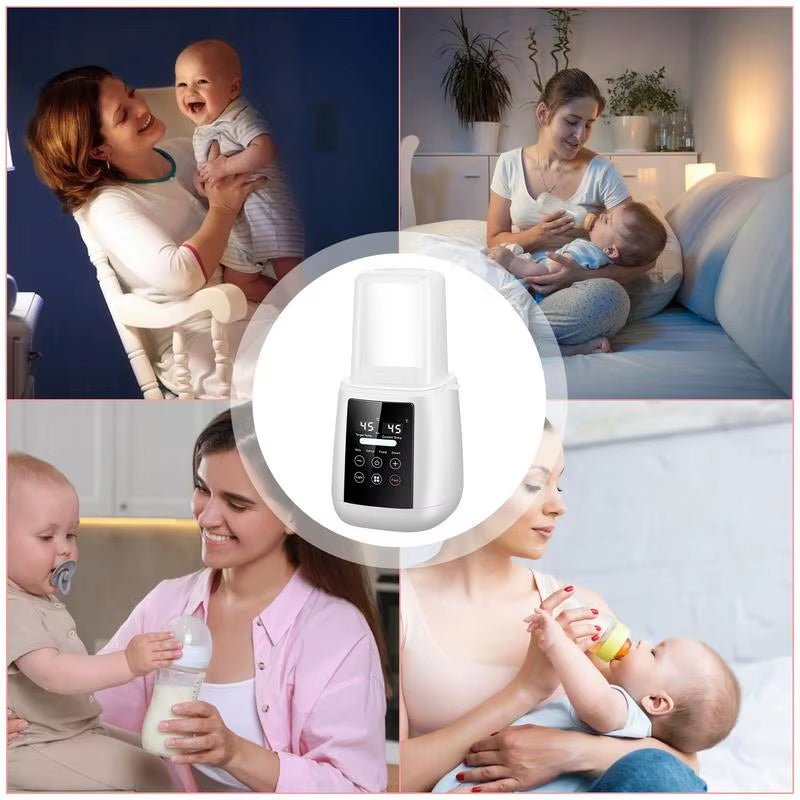 Automatic Baby Bottle and Milk Warmer with Rapid Heating and Safety Shutoff Feature