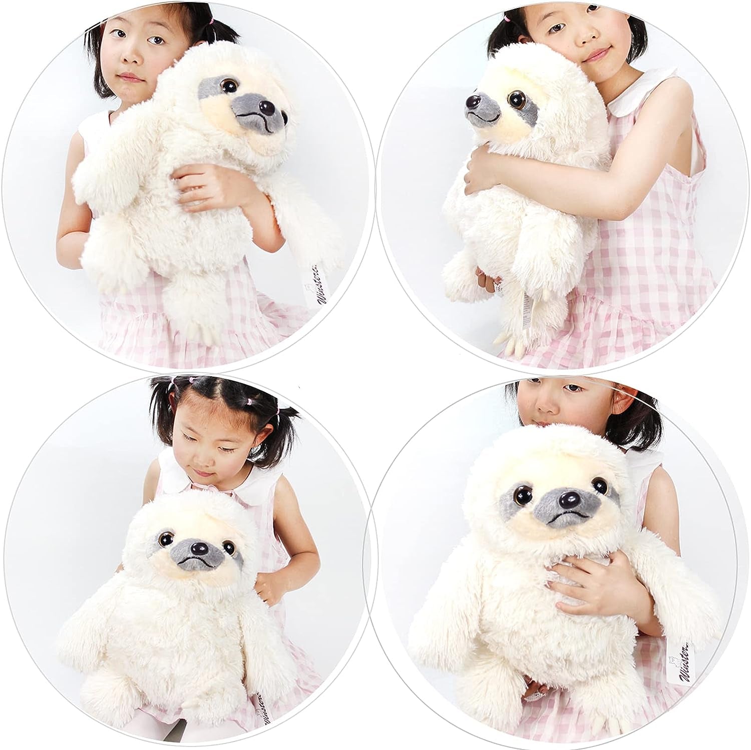 Ivory 15.7-Inch Plush Sloth Stuffed Animal - Ideal Birthday Gift for Children