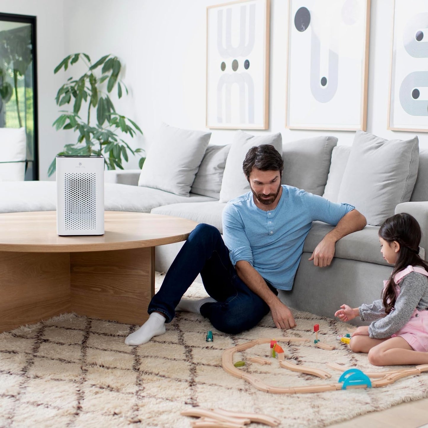 Medify MA-25 Air Purifier Featuring True HEPA H13 Filter | 825 Sq Ft Coverage in 1 Hour for Allergens, Smoke, Wildfires, Odors, Pollen, and Pet Dander | 99.9% Efficient Particle Removal Down to 0.1 Microns | White, Single Unit