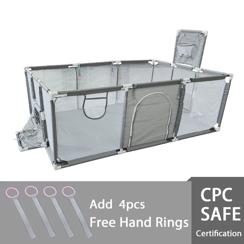 Indoor Baby Playpen Safety Barrier - Expansive Activity Gym and Groundbox Enclosure for Children