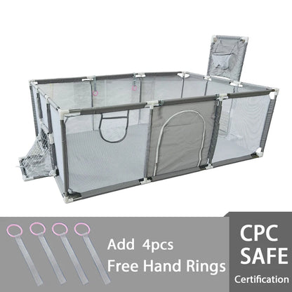 Indoor Baby Playpen Safety Barrier - Expansive Activity Gym and Groundbox Enclosure for Children
