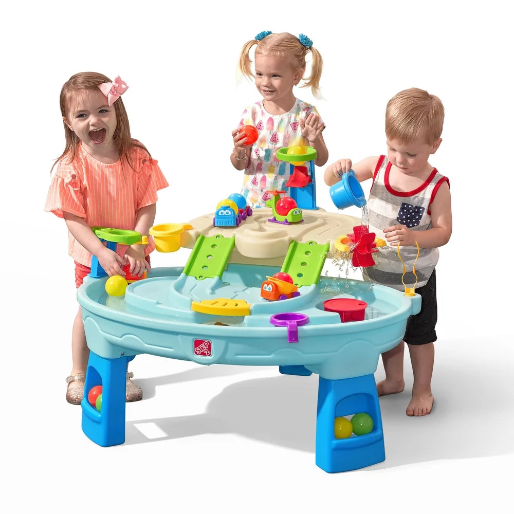 Ball Buddies Adventure Center: Toddler-Friendly Blue Sand and Water Table