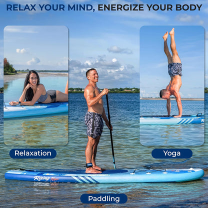 Premium Inflatable Stand-Up Paddle Board with Essential Accessories – Wide and Stable Design Featuring Non-Slip EVA Deck Pad for All Skill Levels, 350 lbs Capacity