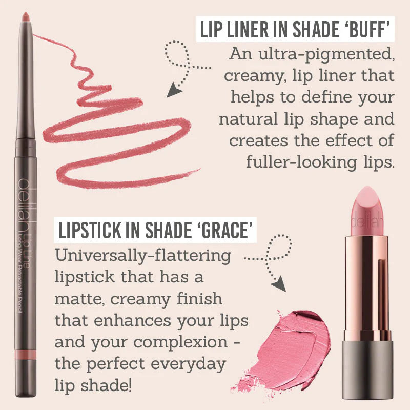 Everyday Lipstick and Lip Liner Duo