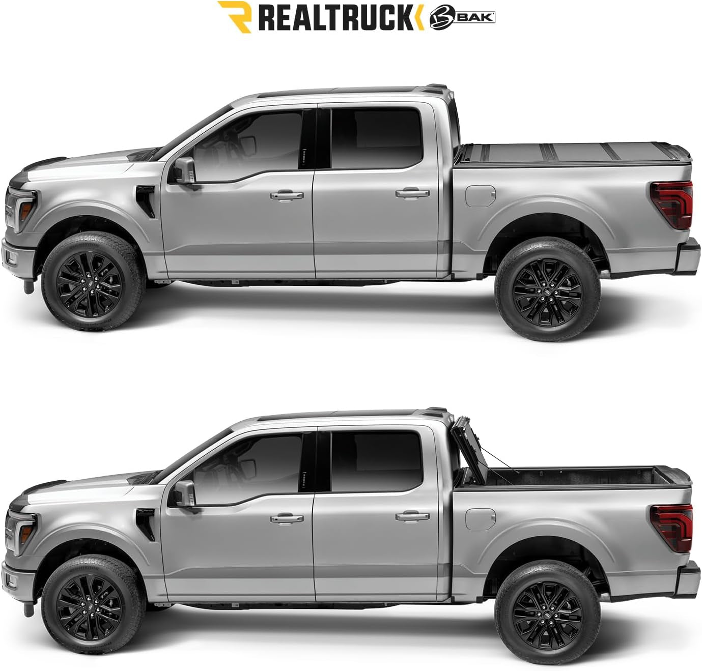 BAK Bakflip MX4 Hard Folding Tonneau Cover for 2021-2026 Ford F-150 (Including Raptor/Lightning) 5' 7" Bed (67.1") - Model 448339