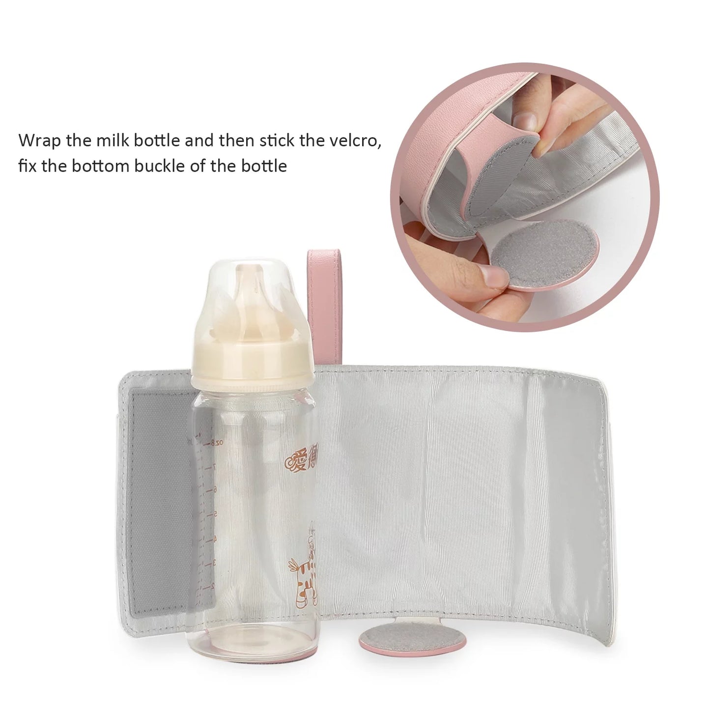 Intelligent Portable Bottle Warmer with Fast Charging and 3-Speed Temperature Control - Pink