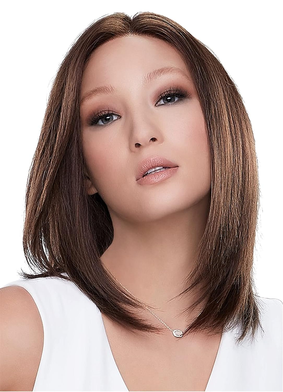 Carrie Hand Tied Lace Front & Monofilament Remy Human Hair Wig by  in 32F, Cap Size: Average, Length: Medium