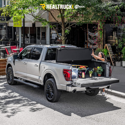 BAK Bakflip MX4 Hard Folding Tonneau Cover for 2021-2026 Ford F-150 (Including Raptor/Lightning) 5' 7" Bed (67.1") - Model 448339