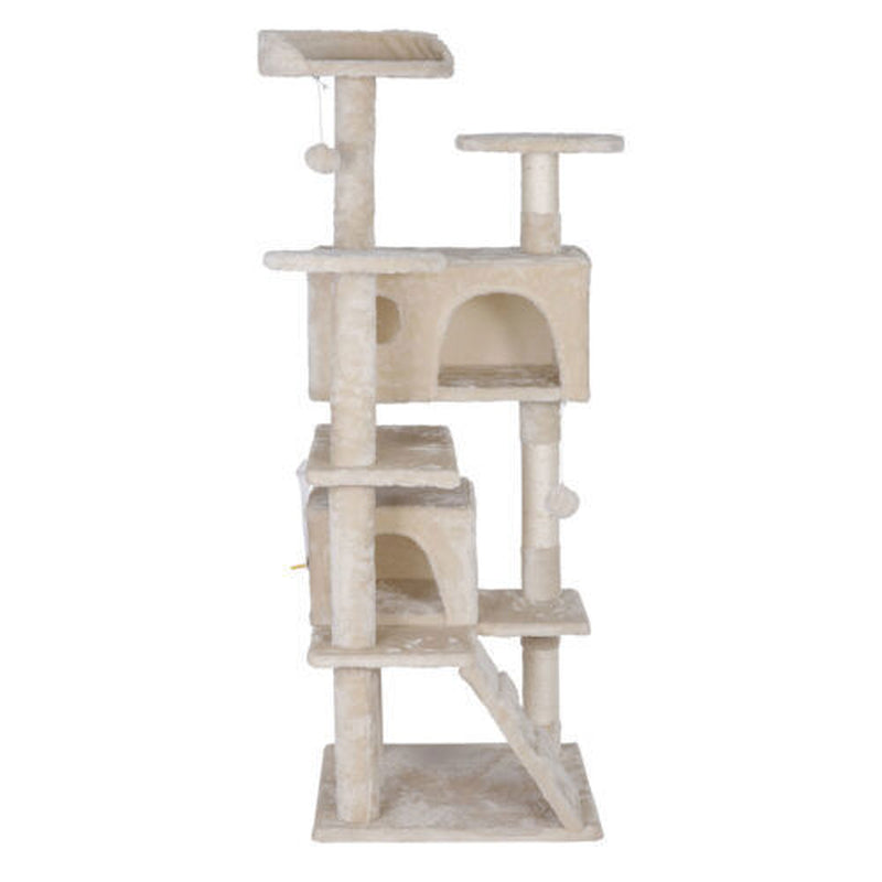 55-Inch Multi-Level Cat Tree Tower Activity Center with Condo - Available in 6 Colors