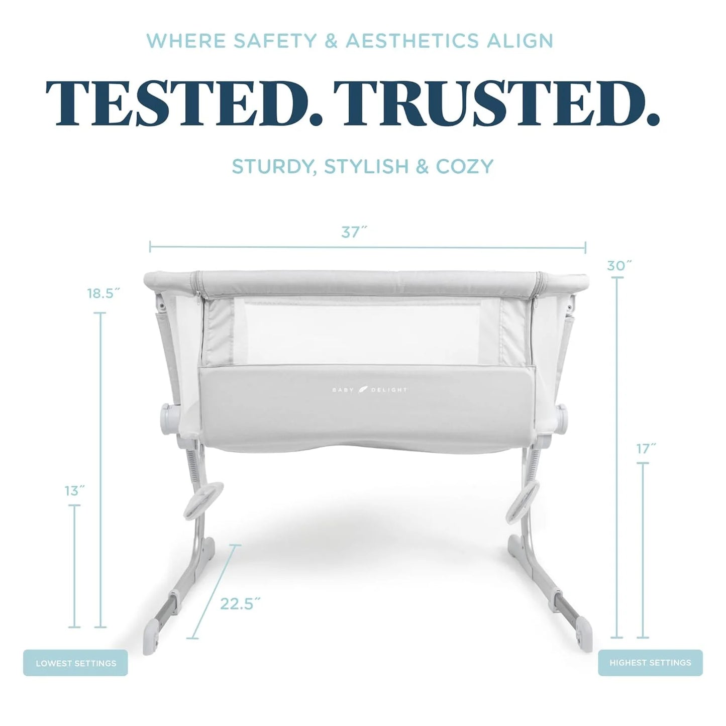Dreamer Bassinet and Bedside Sleeper in Driftwood Gray for Infants Aged 0-5 Months (Unisex)