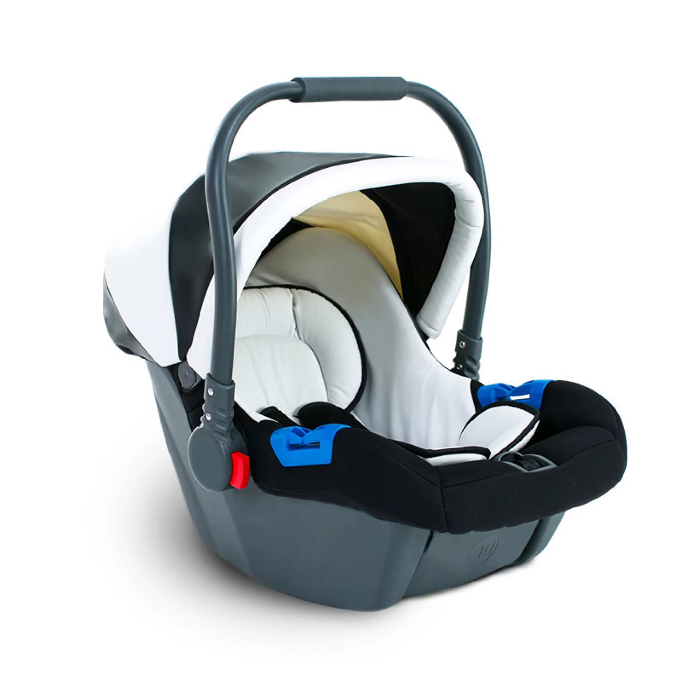 Luxury 3-in-1 Baby Stroller and Car Seat System - 2025 New PU Leather High Landscape Portable Pushchair in White