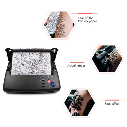 Tattoo Transfer Machine Stencils Device Copier Printer Drawing Thermal Tools for Tattoo Photos Transfer Paper Copy for Beginner