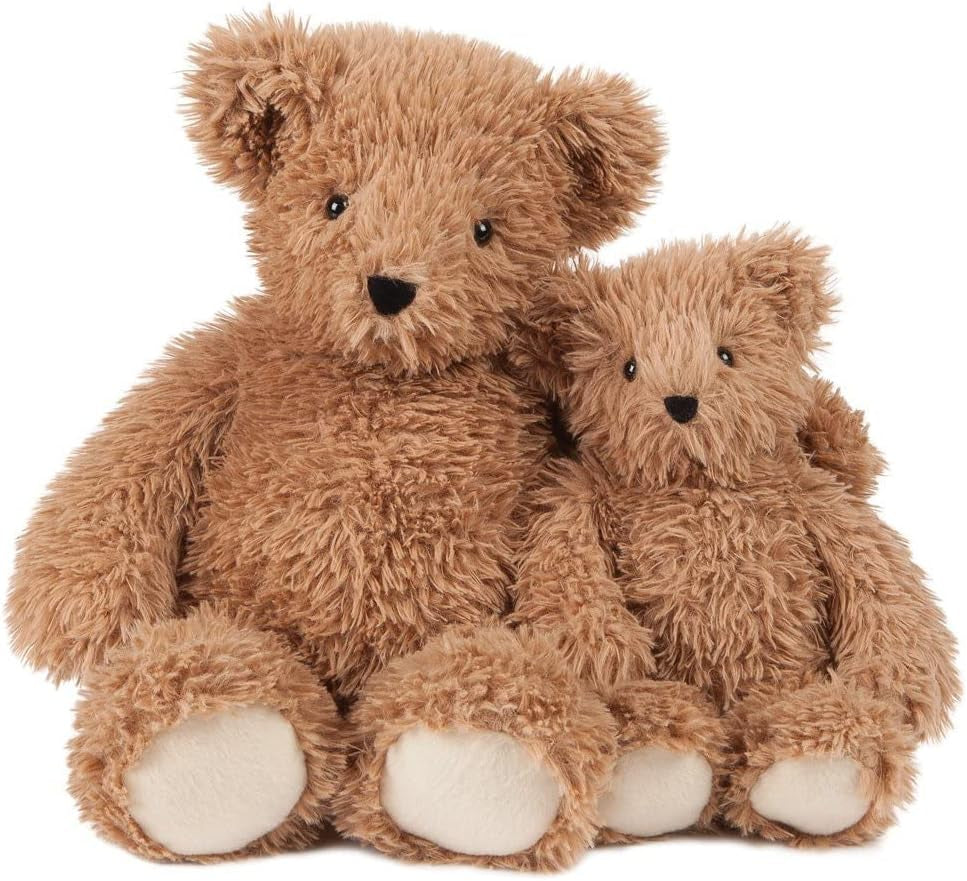 13-Inch Almond Brown Bear Stuffed Animal | Made in the USA with 100% Recycled Filling | Bear Hospital Care Support
