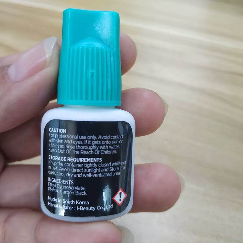 5/10 Bottles IB Hyper Bond Glue for Eyelash Extensions Korea 0.5S Fast Drying Ibeauty Cyan Cap False Lash Adhesive Makeup Tools