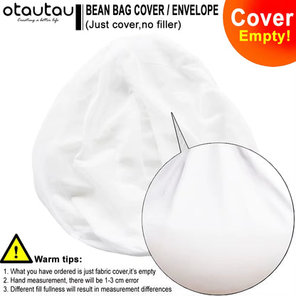 XXL Bean Bag Inner Wash Bag - Dustproof Storage Cover for Giant Pouf Lounge Furniture