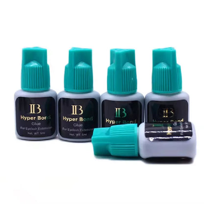 5/10 Bottles IB Hyper Bond Glue for Eyelash Extensions Korea 0.5S Fast Drying Ibeauty Cyan Cap False Lash Adhesive Makeup Tools