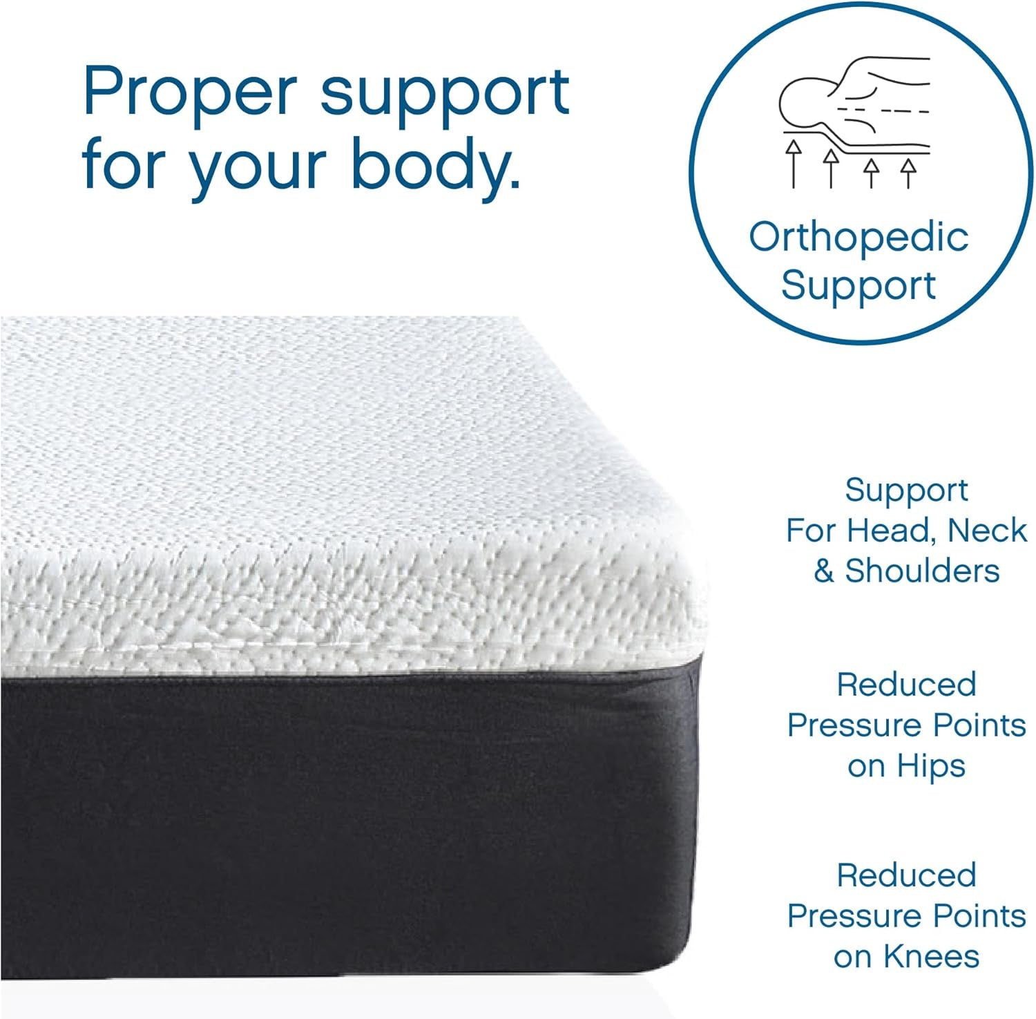 12 Inch Full Size Mattress Memory Foam Medium Firm, Gel Memory Foam Mattress Full Matress Cooling, Made in the USA, 12" Depth with Pressure Relief, Certipur-Us Certified No Fiberglass, Bed