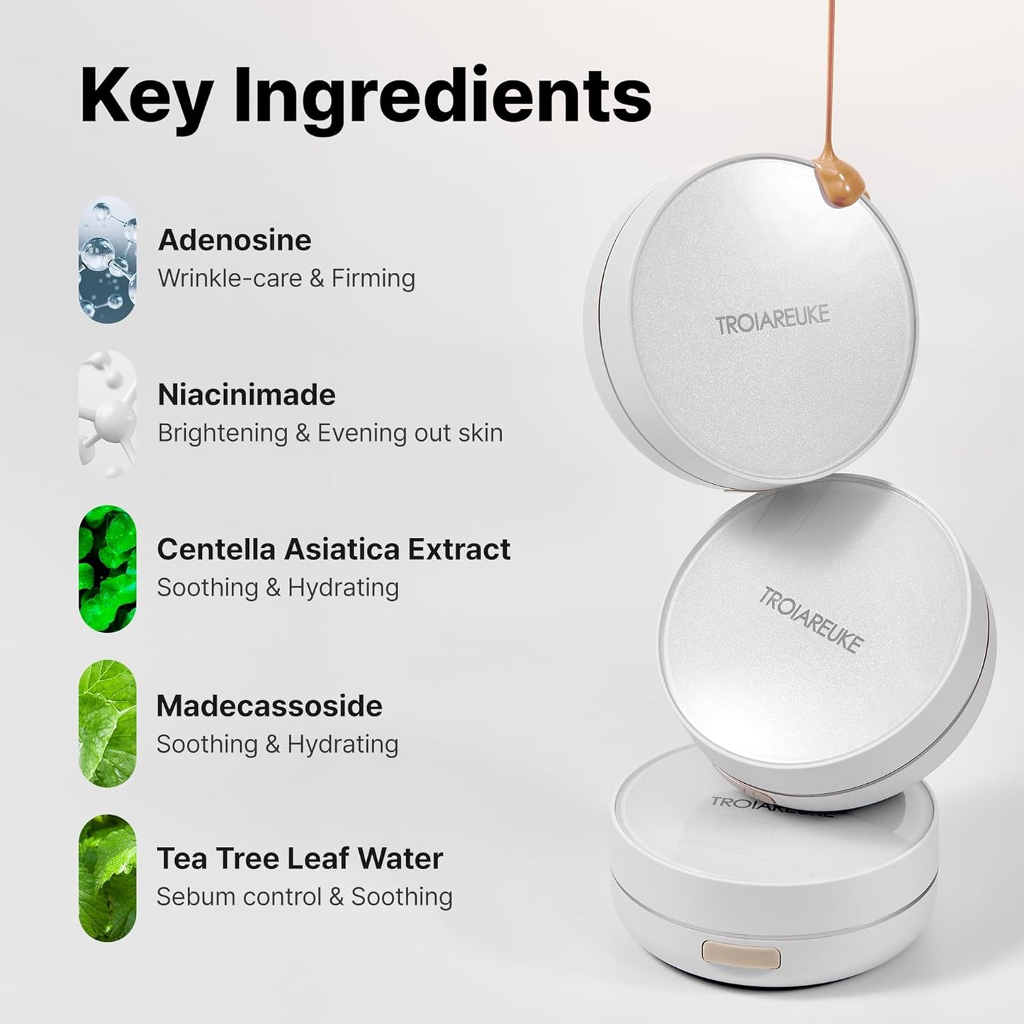 A+ Cushion Foundation (Shade 23) I Natural Coverage Foundation Makeup, Moisturizing Finish for Sensitive, Oily, Combination Skin, Skin Care Cushion I Korean Aesthetic Makeup