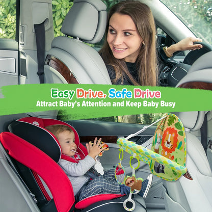 Dual-Sided Activity Toy for Rear-Facing Infant Car Seats - Ideal Entertainment for Newborns and Infants Aged 0-12 Months