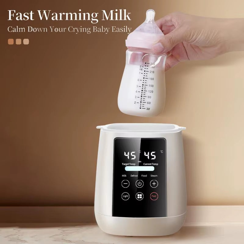 Automatic Baby Bottle and Milk Warmer with Rapid Heating and Safety Shutoff Feature