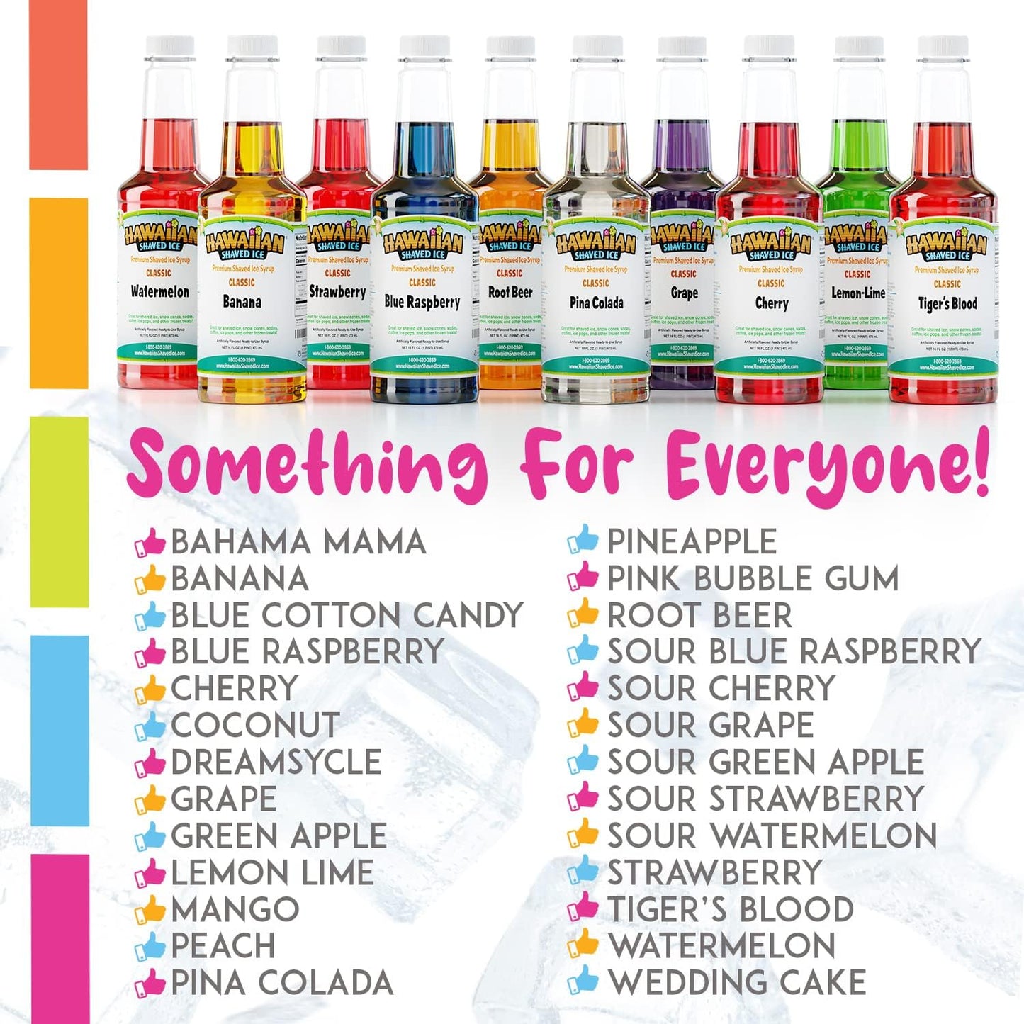 Syrup Assortment, 3 - 16Oz Bottles of the Most Popular Flavors: Cherry, Grape, Blue Raspberry. Perfect for Shaved Ice, Snow Cones, Sodas, Ice Pops, and Slushies. Allergy-Friendly