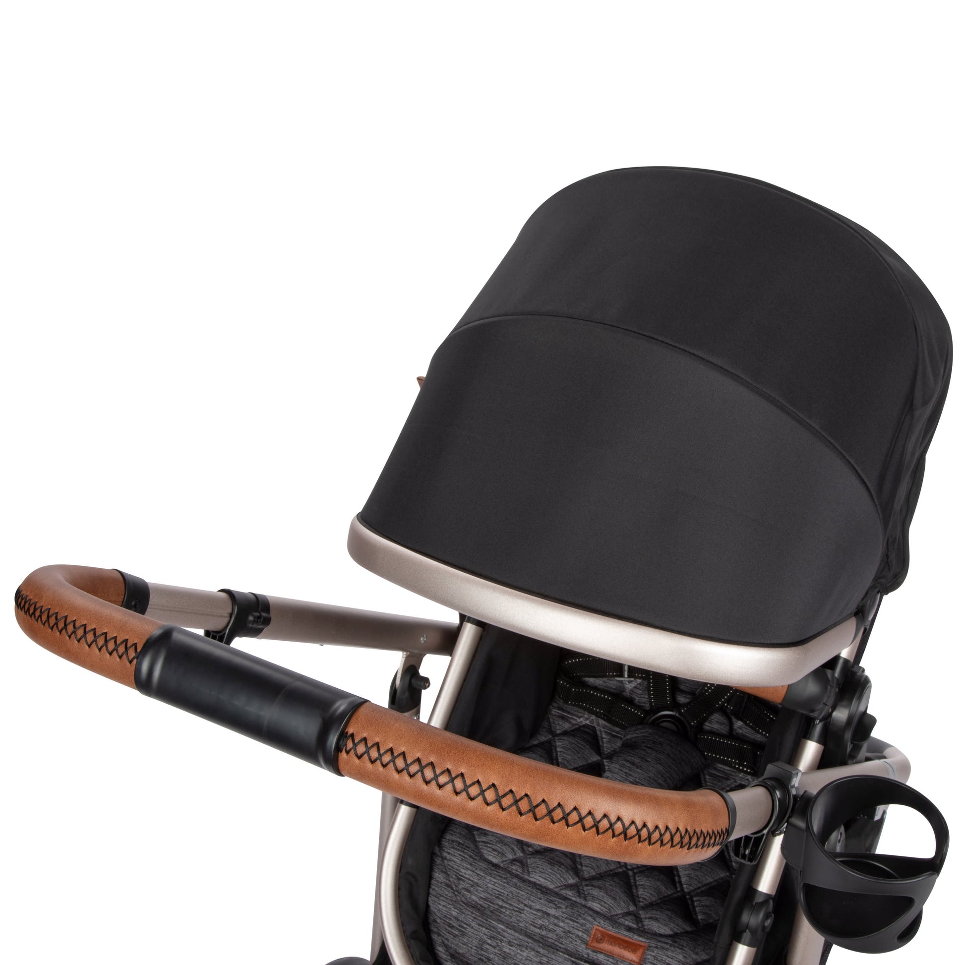 6-in-1 Modular Travel System for Infants and Toddlers in Black and Gold, Unisex Design
