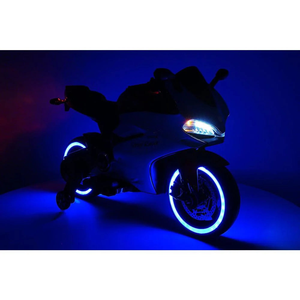 2023 Ducati Style Ride on Toy Motorcycle Car for Kids 12V Battery Powered Pink