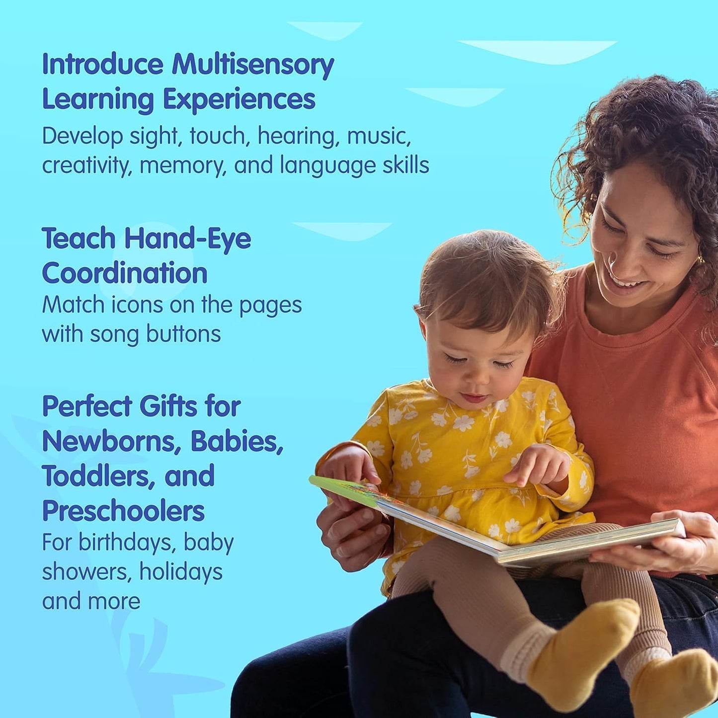 Interactive Baby Shark Sound Book with 10 Buttons | Educational Toy for Toddlers Ages 1-3 | Perfect Gift for Boys and Girls