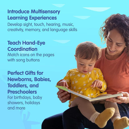 Interactive Baby Shark Sound Book with 10 Buttons | Educational Toy for Toddlers Ages 1-3 | Perfect Gift for Boys and Girls