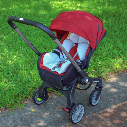 Multifunctional 4-in-1 Two-Way Baby Stroller with Collapsible Basket and Infant Carriage Seat