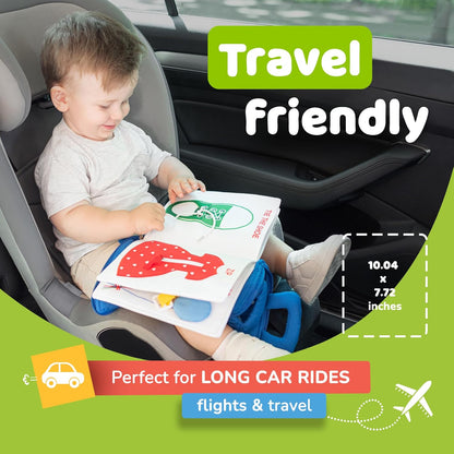 Montessori-Inspired Busy Book for Toddlers Aged 1-3 - Engaging Airplane Activities and Quiet Time Learning for Boys and Girls