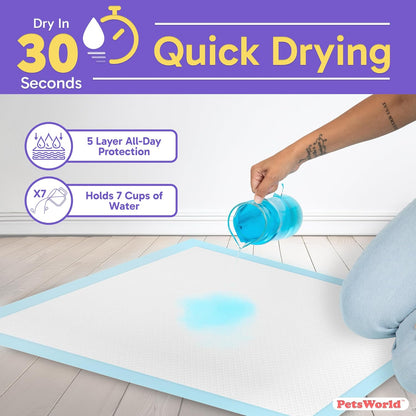 2XL Puppy Pads, 28X44 Inch, 50 Count| Ultra-Absorbent, Leak-Proof Dog Pee Pads for Potty Training