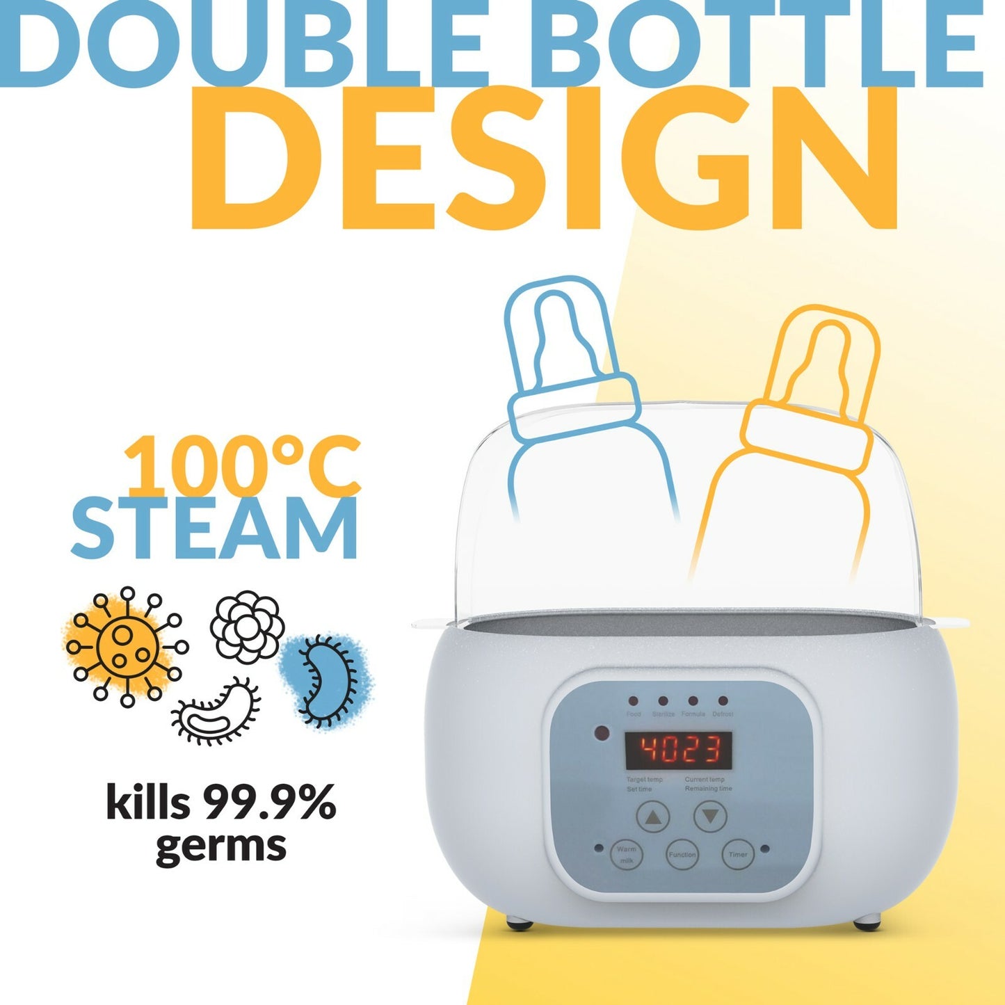 Remote-Controlled Baby Bottle Warmer and Formula Sterilizer – Perfect Gift for New Parents