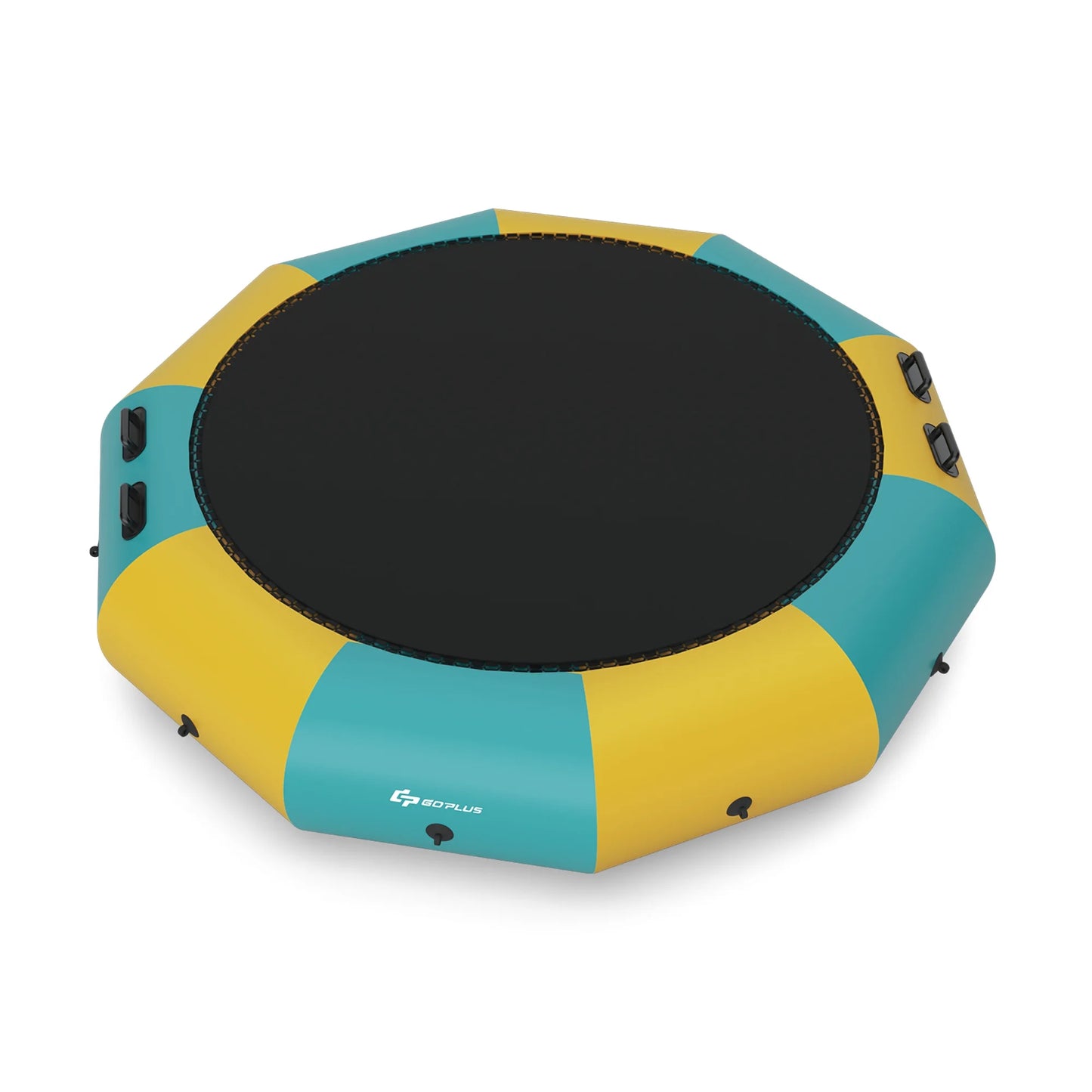 Goplus 12FT Inflatable Water Bouncer Splash Padded Water Trampoline