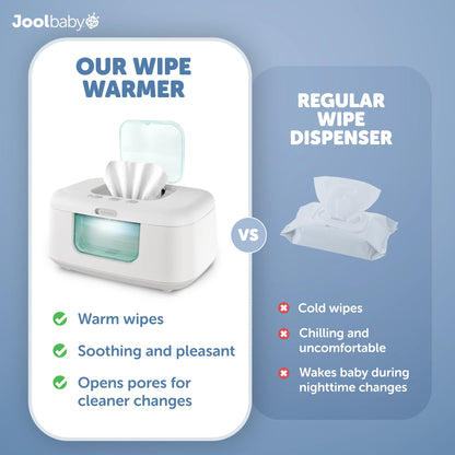 Baby Wipe Warmer and Dispenser with LED Lighting and Adjustable Power Control