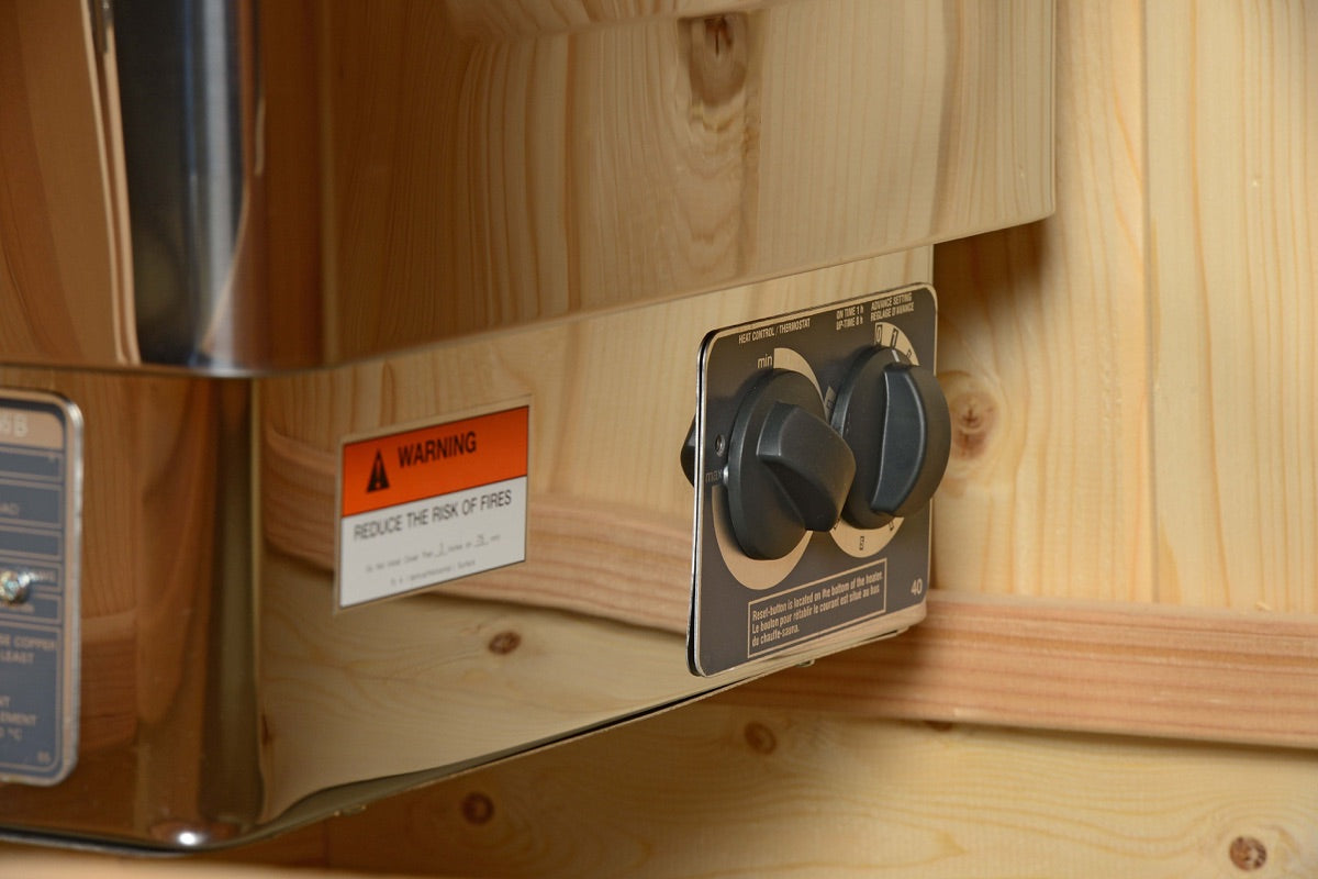 Logan Single-Occupancy Indoor Sauna Crafted from Rustic Cedar