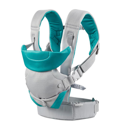 4-in-1 Adjustable Ergonomic Baby Carrier for Newborns to Toddlers - Light & Airy Convertible Design, Essential for Baby Registries