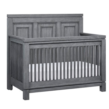 Manchester 4-in-1 Convertible Crib in Rustic Gray, GREENGUARD Gold Certified for Enhanced Safety and Quality
