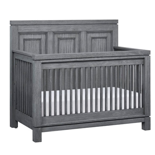 Manchester 4-in-1 Convertible Crib in Rustic Gray, GREENGUARD Gold Certified for Enhanced Safety and Quality