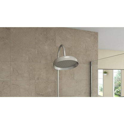 Abbey 10 In. X 28 In. 1/2 In. Shower Faucet Set with Handshower in Brushed Nickel