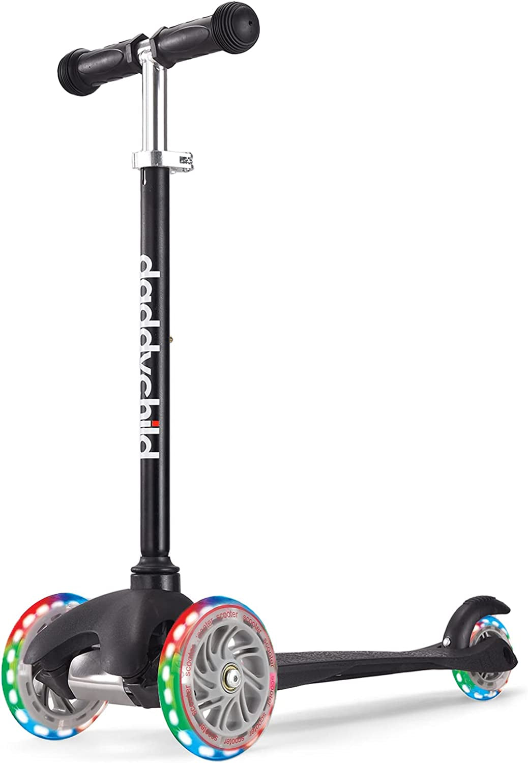 3-Wheel Kick Scooter for Children Aged 3-6, Featuring Light-Up Wheels for Boys and Girls