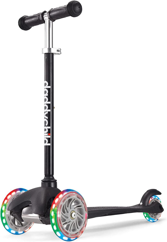 3-Wheel Kick Scooter for Children Aged 3-6, Featuring Light-Up Wheels for Boys and Girls
