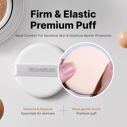 A+ Cushion Foundation (Shade 23) I Natural Coverage Foundation Makeup, Moisturizing Finish for Sensitive, Oily, Combination Skin, Skin Care Cushion I Korean Aesthetic Makeup