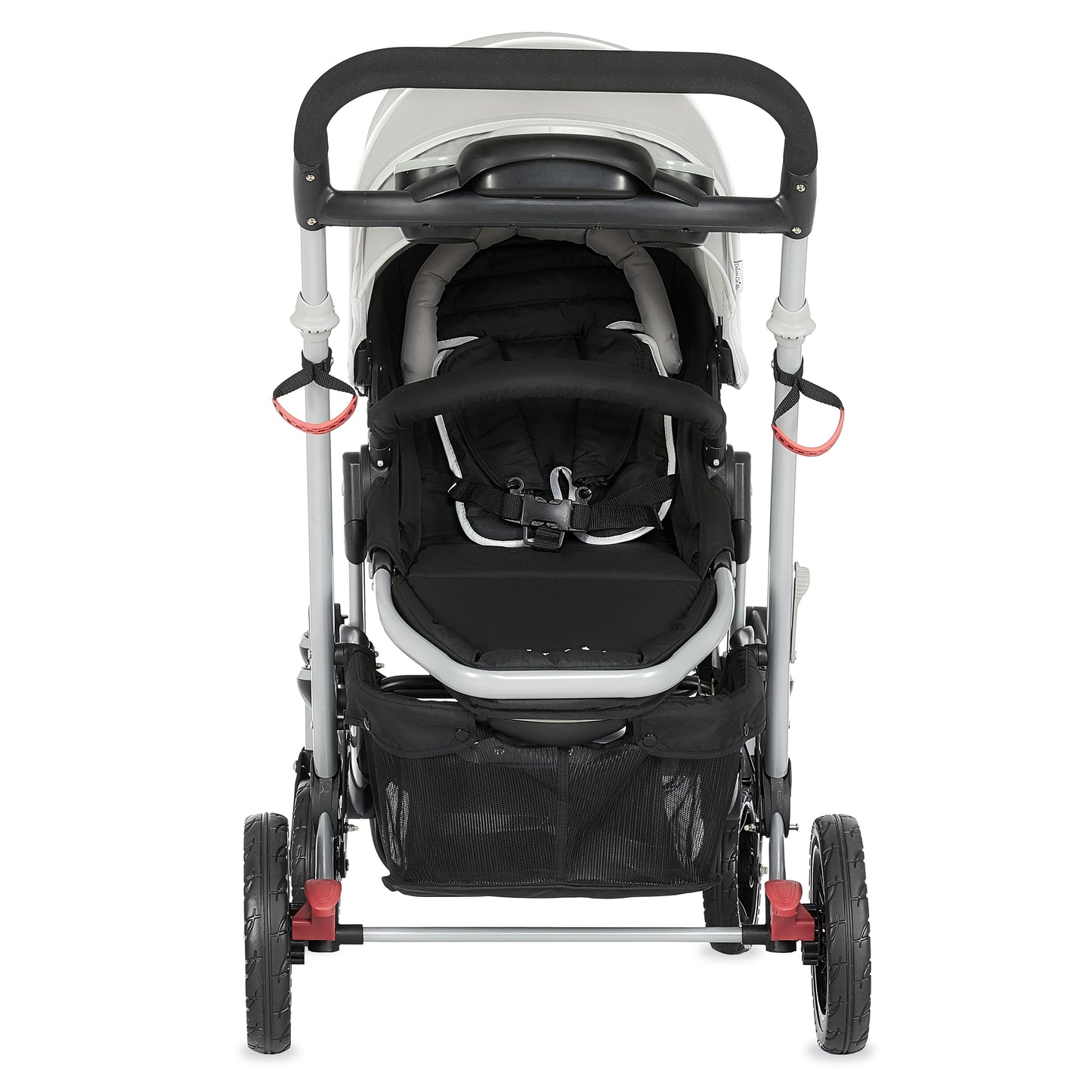 Track Tandem Stroller - Face-to-Face Design in Light Grey