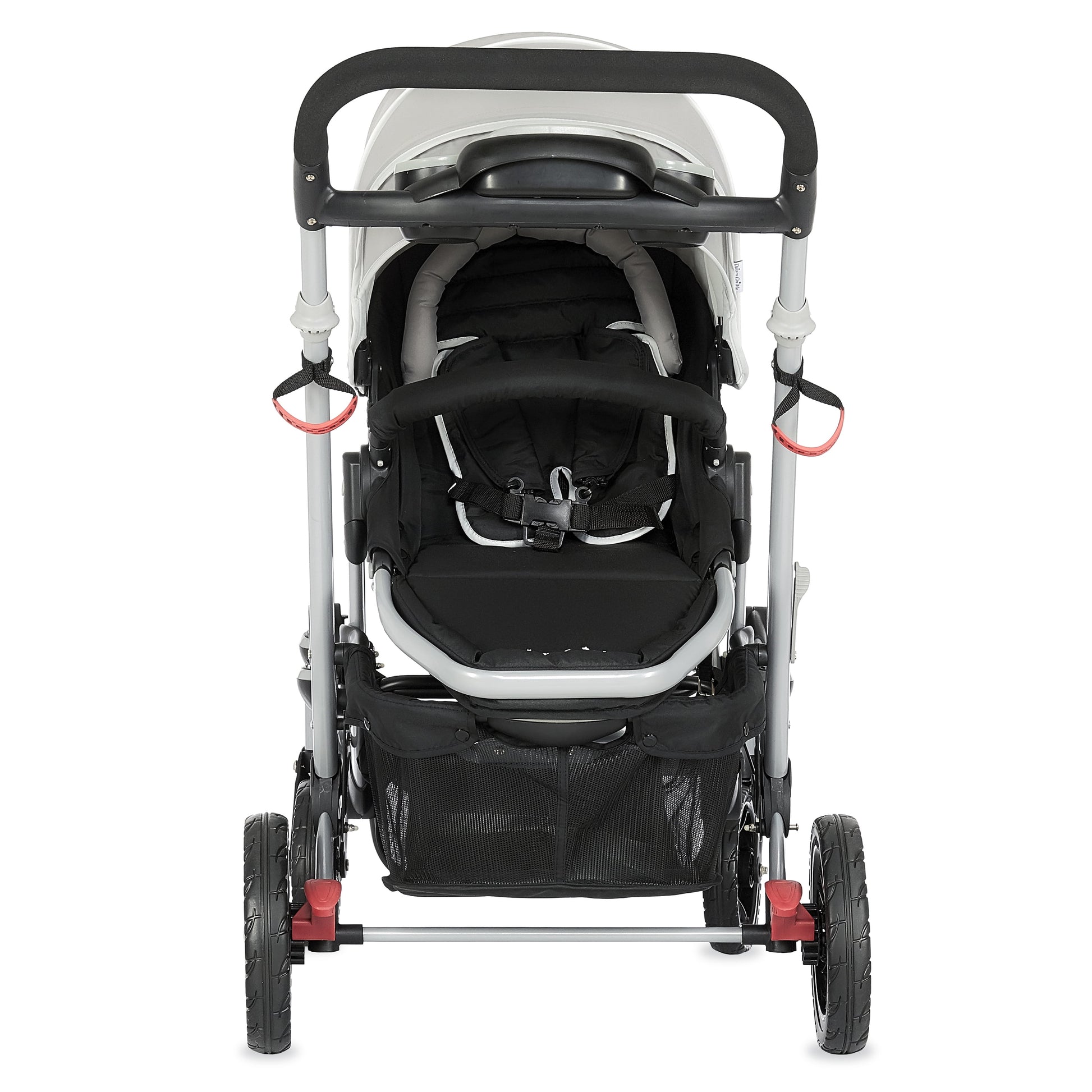 Track Tandem Stroller - Face-to-Face Design in Light Grey